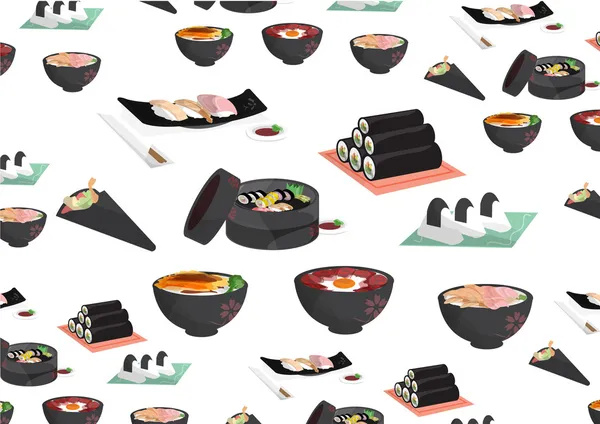 Ιαπωνικά τρόφιμα — Διανυσματικό Αρχείο