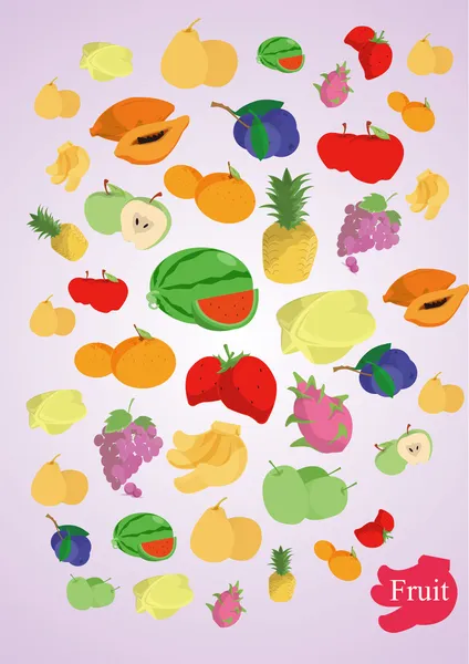 stock vector Vector fruits