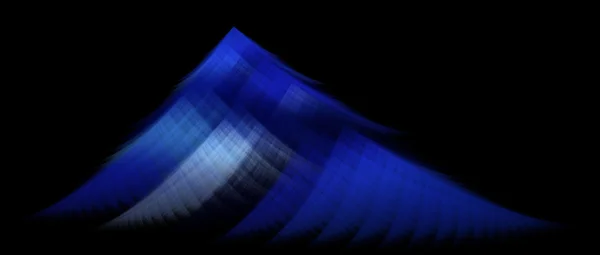 Blue abstract berg in het zwart — Stockfoto