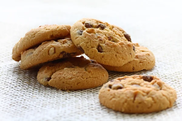 Csokoládé és a mogyoró cookie-k — Stock Fotó