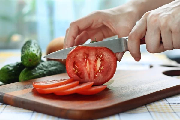 Нарізки томатний — стокове фото