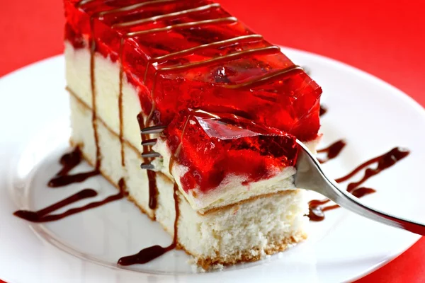 เค้กสตรอเบอร์รี่ — ภาพถ่ายสต็อก