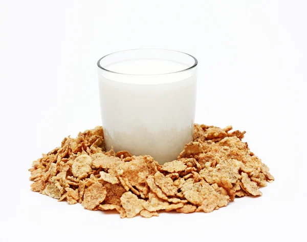 Mléko a obiloviny — Stock fotografie