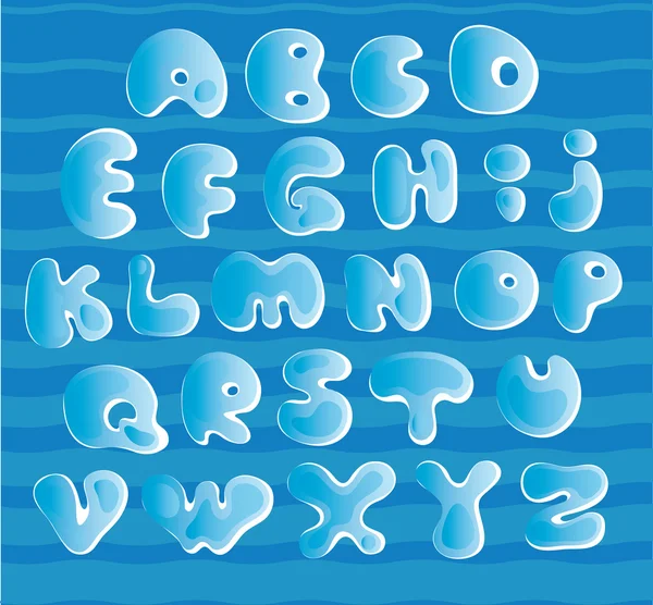 Alphabet glace — Image vectorielle
