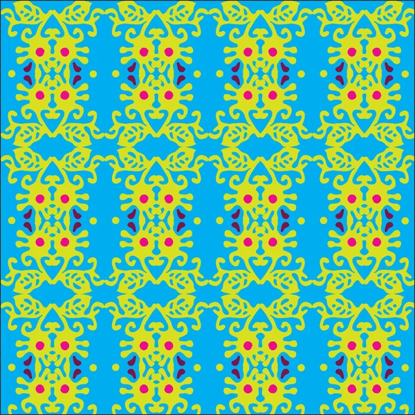 Patrón azul floral — Archivo Imágenes Vectoriales