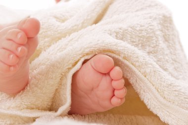 Cute baby feet clipart