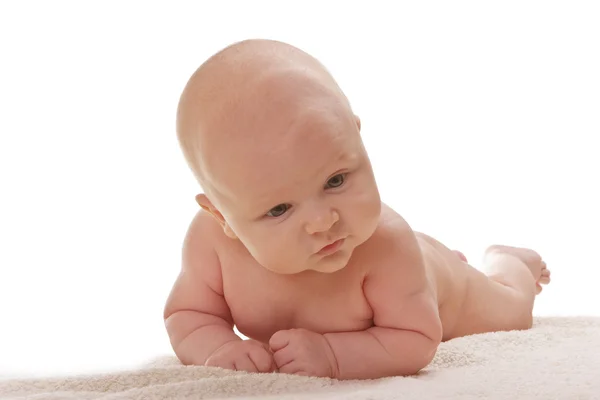 Nachdenkliches kleines Baby — Stockfoto