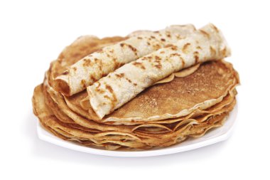 Hill of tasty pancakes clipart