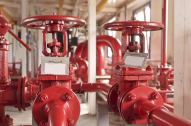 Industrial zone, valve pipelines clipart