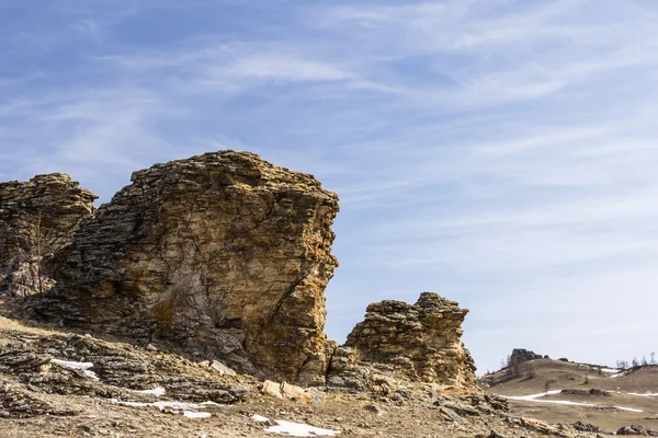 Roca y cielo — Foto de Stock