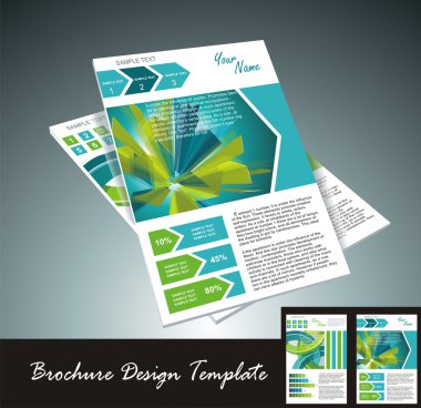 Brochure design element, vector illustartion clipart