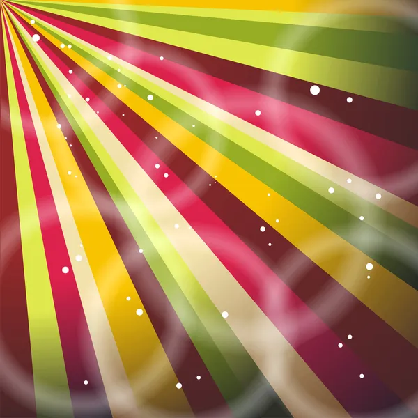 Rayons de soleil multicolores fond grunge. Une affiche vintage . — Image vectorielle