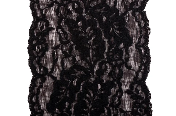 Black lace on a white — Stock Photo, Image