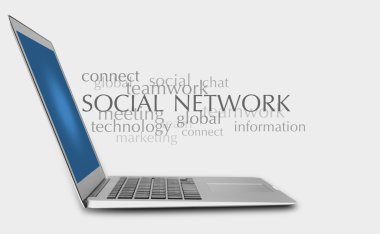 Social networking concept clipart