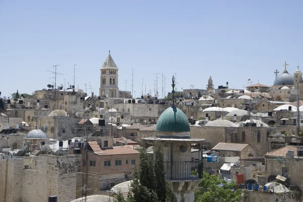 Δείτε πάνω από το ιστορικό τμήμα της Ιερουσαλήμ — Φωτογραφία Αρχείου