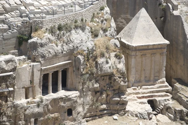 Cimitero ebraico sul monte jerusalem delle olive — Foto Stock