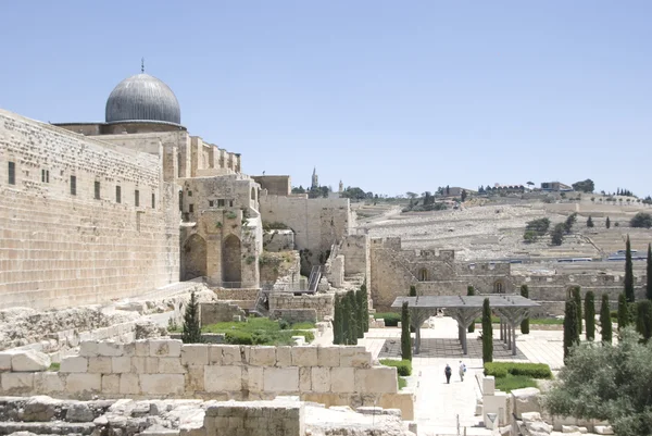 Jeruzalém vykopávky u západní zdi — Stock fotografie