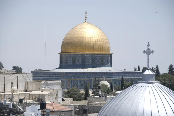 El techo dorado - la cúpula de la roca, jerusalem —  Fotos de Stock