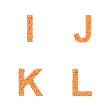 yazı tipinden gül yaprakları