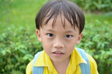 sevimli Asya çocuk