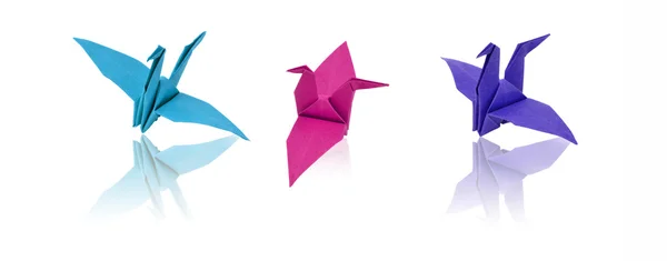 Artesanato de aves de papel — Fotografia de Stock