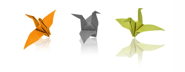 Artesanato de aves de papel — Fotografia de Stock