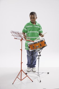 Student and Snare Drum clipart