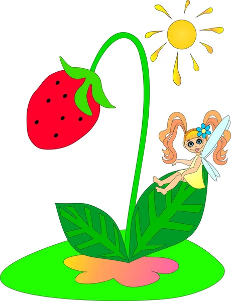 草莓，梦幻般的童话. — 图库照片
