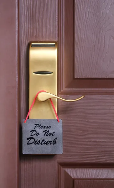 Please do not disturb message, a common request for others not t — Stock Photo, Image