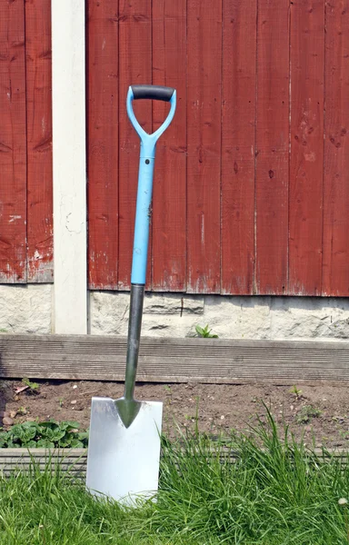 Trädgårds spade — Stockfoto