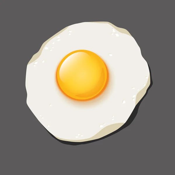 Смажені яйце — стоковий вектор