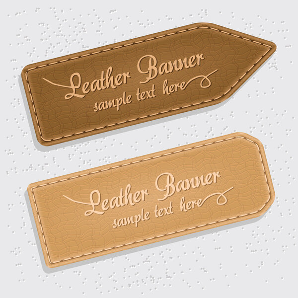 Leather banners