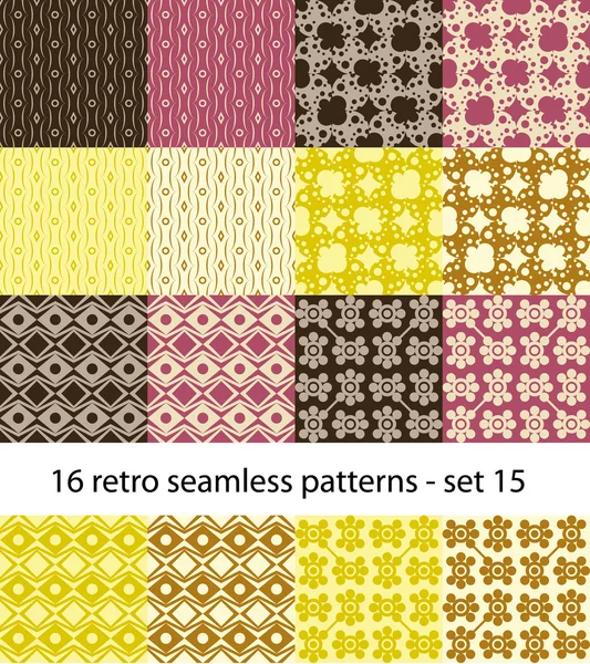 stock vector Seamless patterns collection