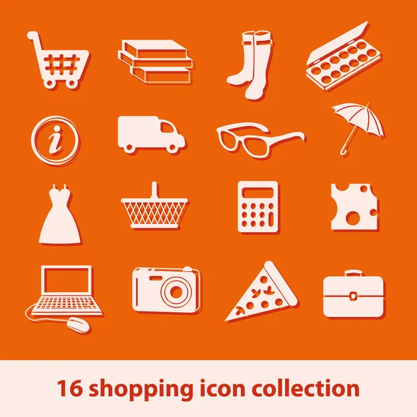 Iconos de compras — Archivo Imágenes Vectoriales