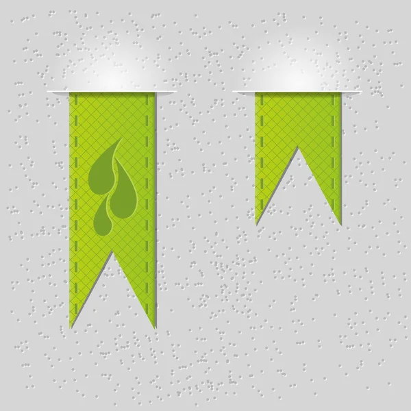 Зеленые ленты — стоковый вектор