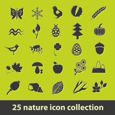 Nature icons clipart