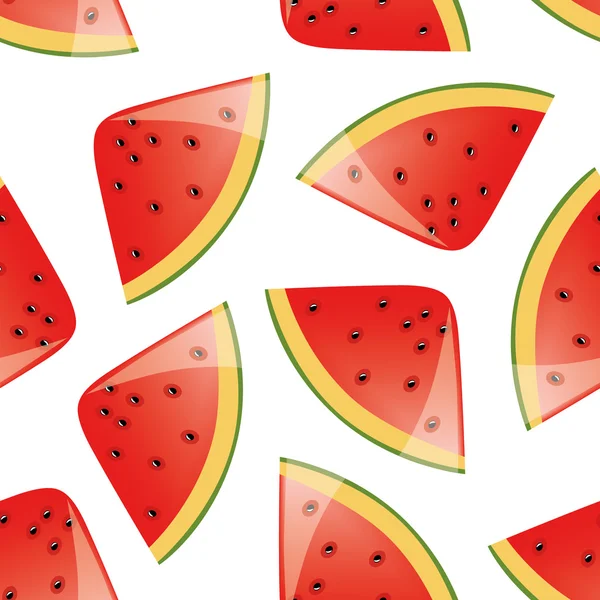 Watermelon seamless pattern — Stock Vector