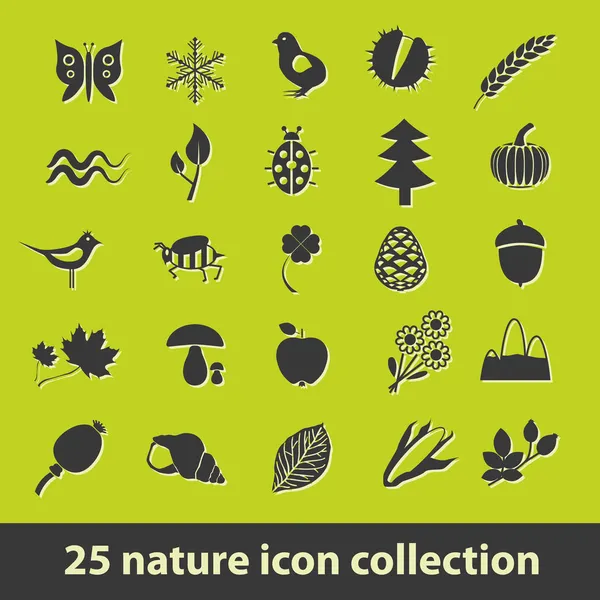Iconos de naturaleza — Archivo Imágenes Vectoriales
