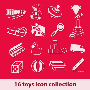 Toys icons clipart