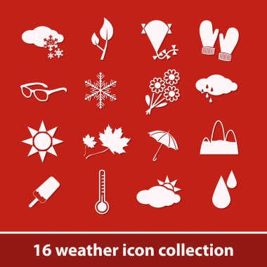 Weather icons clipart