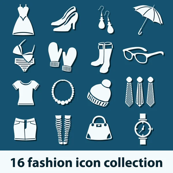 Iconos de moda — Archivo Imágenes Vectoriales