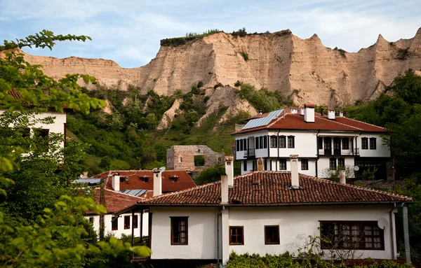 Vecchie case Melnik, Bulgaria — Foto Stock