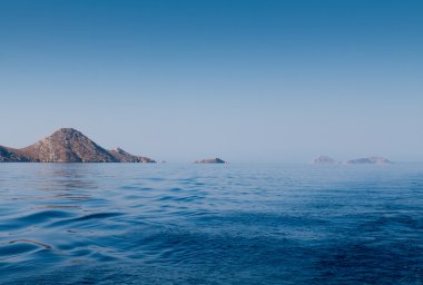 Sea view from Hydra Island, Greece clipart