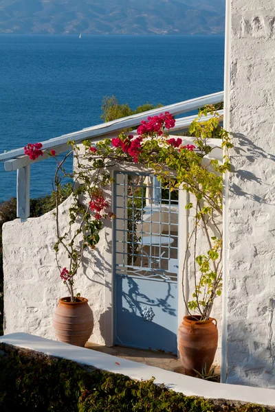 stock image Door in Poros, Greece