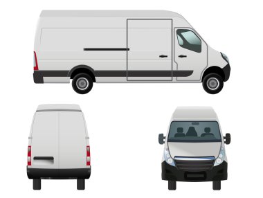 Delivery van clipart