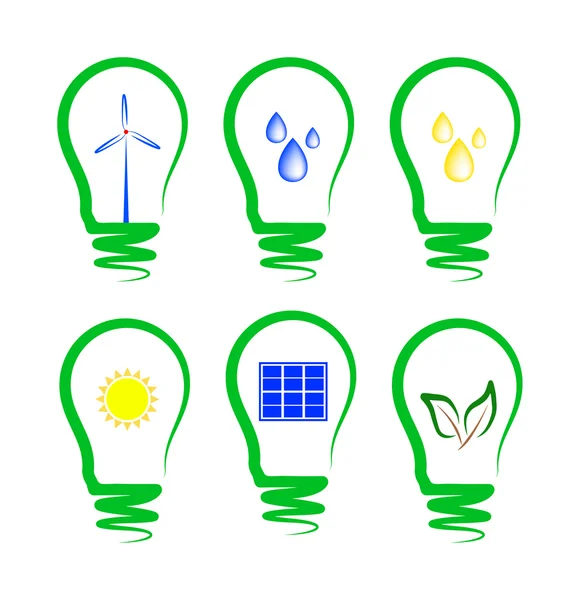 Concept, symbolizing the alternative energy — Stock Vector