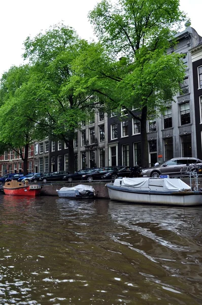 Amsterdam.Canals.View of Amsterdam. — Stock Photo, Image