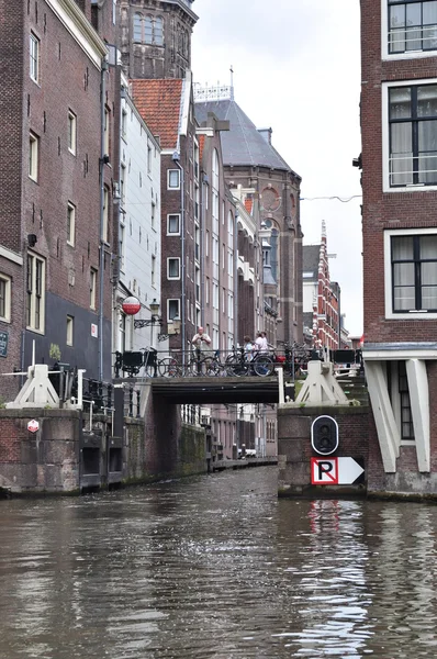 Amsterdam.Canals.Vista de Amsterdam . — Foto de Stock
