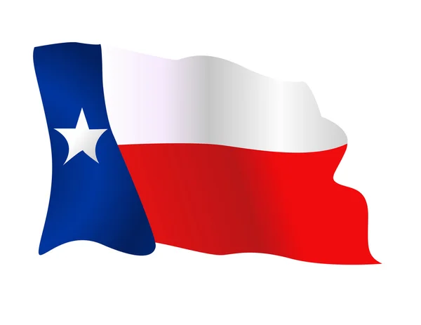 Flag of the State of Texas waving — Stock Photo, Image