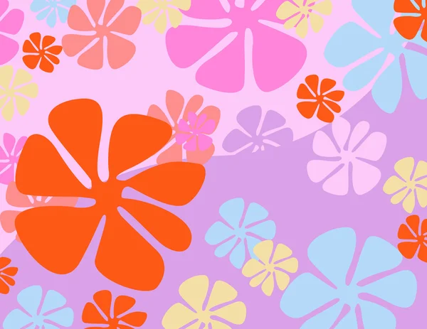 Colorful spring flowers illustration — Stock fotografie